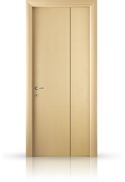 Porta pieghevole da interni beige.